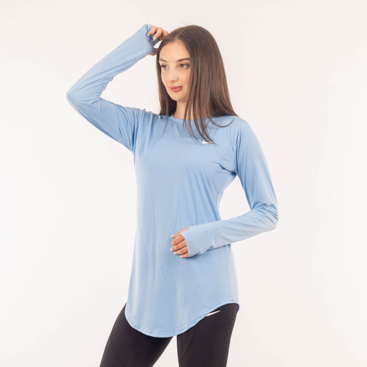 Round Long Sleeve - Baby Blue