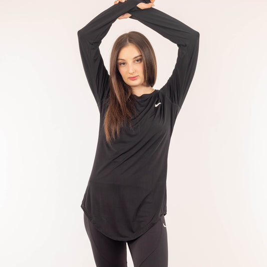 Round Long Sleeve - Black