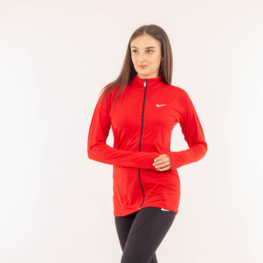 Full Zipper Long Sleeve - Red