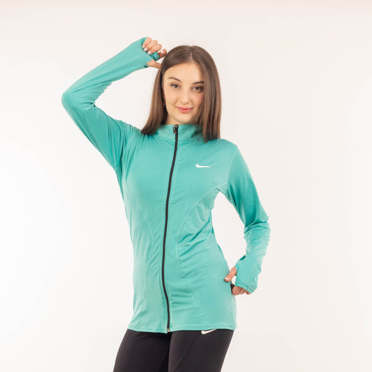 Full Zipper Long Sleeve - Mint Green