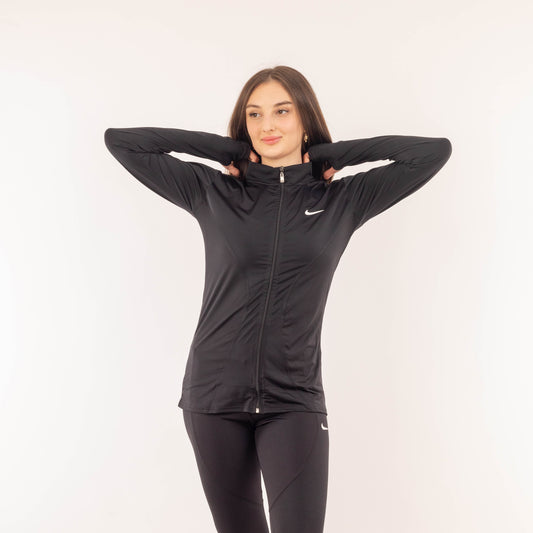 Full Zipper Long Sleeve - Black