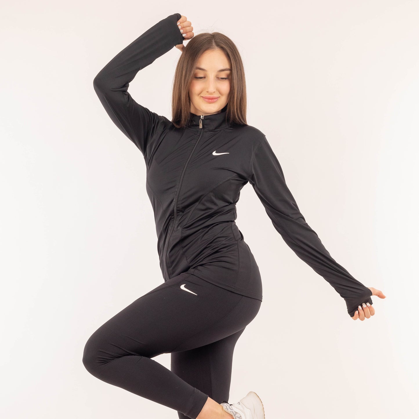 Full Zipper Long Sleeve - Black